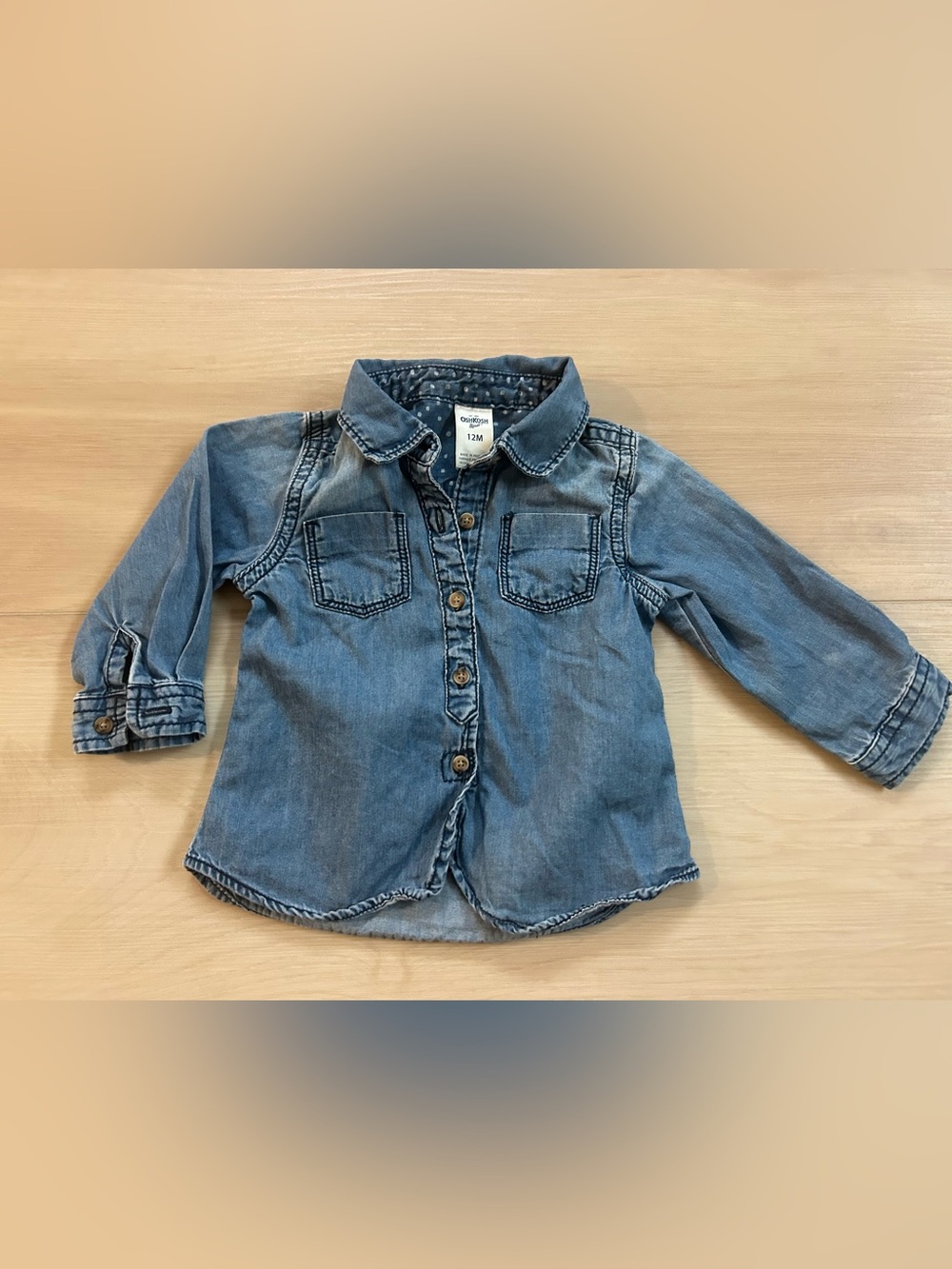 Oshkosh Bgosh denim shirt - 12 months